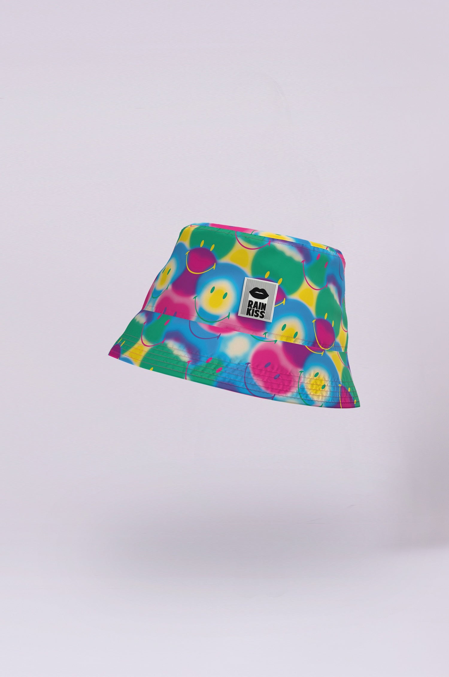 Regenboog Kunst x Smiley Emmer Hoed
