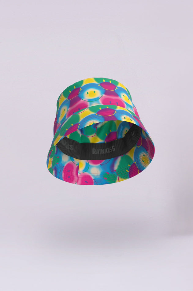 Regenboog Kunst x Smiley Emmer Hoed