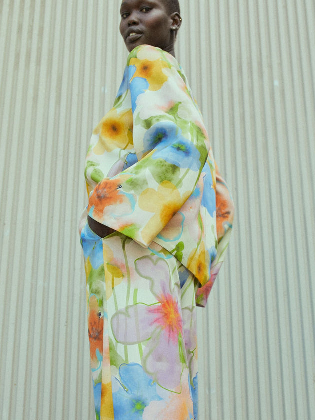 Bouquet Shirt Yellow/Blue