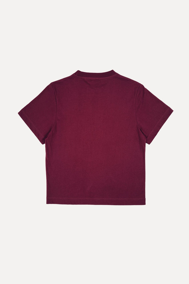 Women's Organic Essential T-Shirt Bourgondië