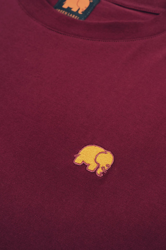 Women's Organic Essential T-Shirt Bourgondië