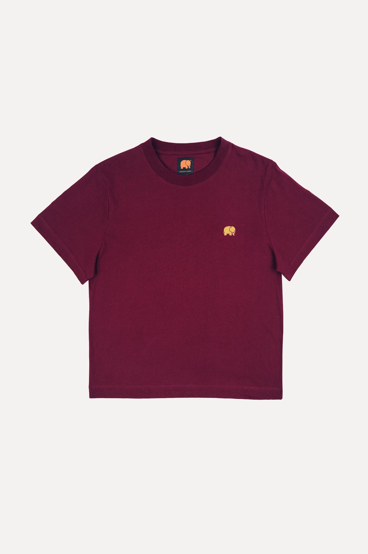 Women's Organic Essential T-Shirt Bourgondië