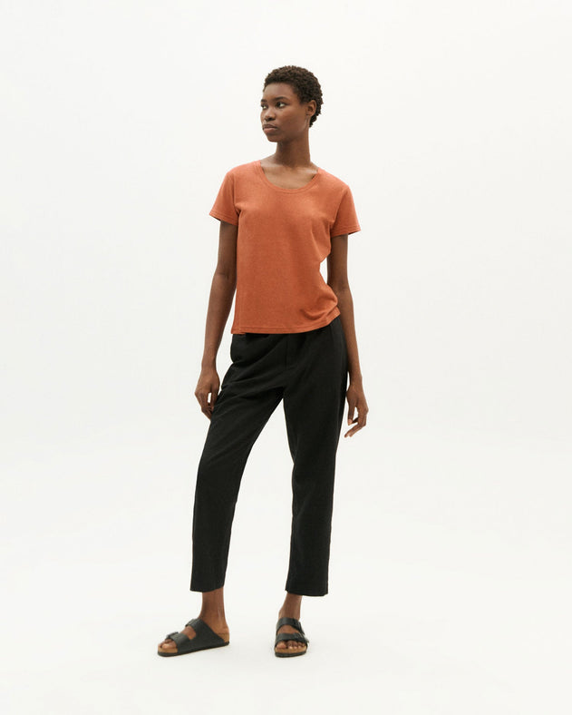Rina Cropped Pants Black