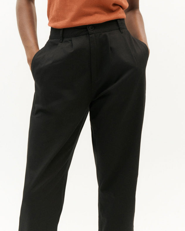 Rina Cropped Pants Black