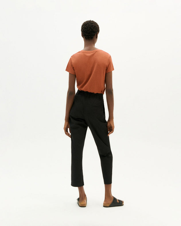 Rina Cropped Pants Black