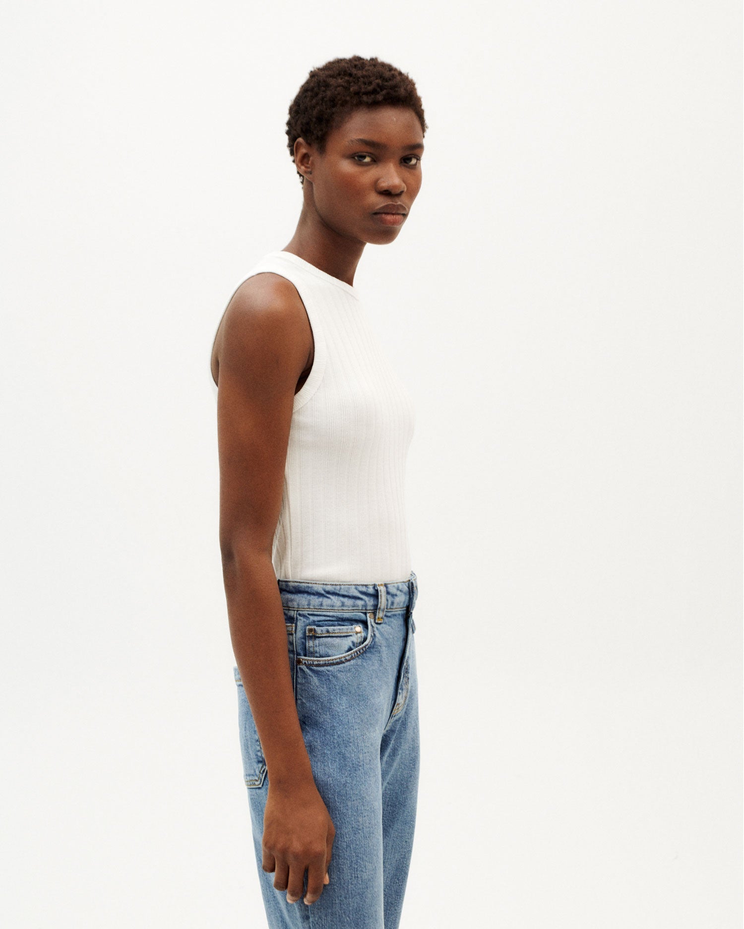 Turkana Tank Top Snow White