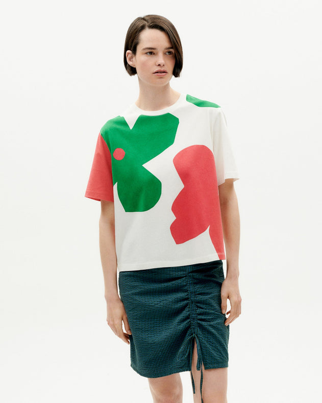 Lucia T-Shirt Butterfly White
