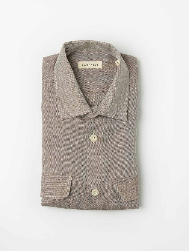Iseo Linen Shirt Brown