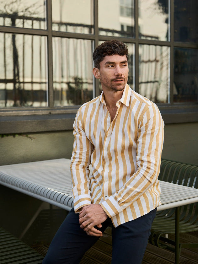 Maggia Linen Shirt Ochre