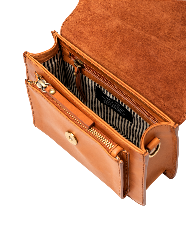 Harper Mini Cognac Klassiek Leder