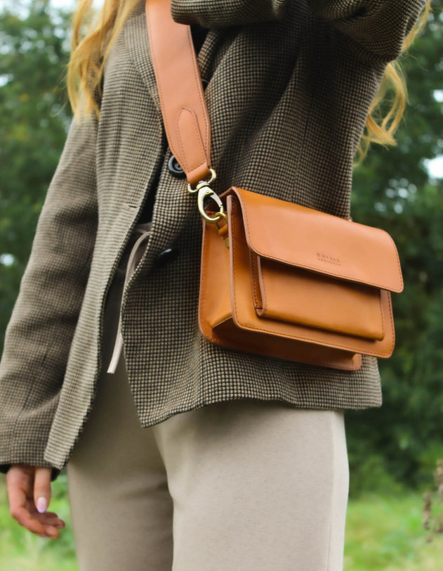 Harper Mini Cognac Klassiek Leder