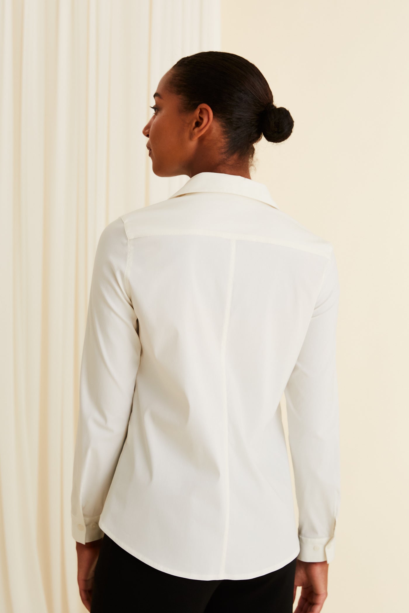 Kielo katoenen blouse zacht wit