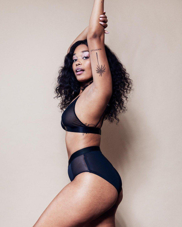 Mesh Bralette Mesh Mania Zwart