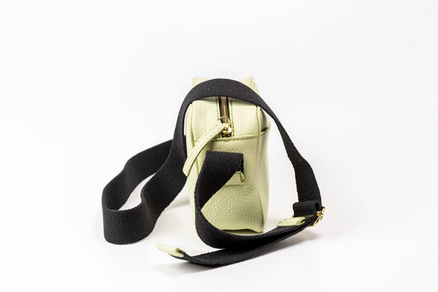 Sausalito Leren Crossbodytas Pistachio