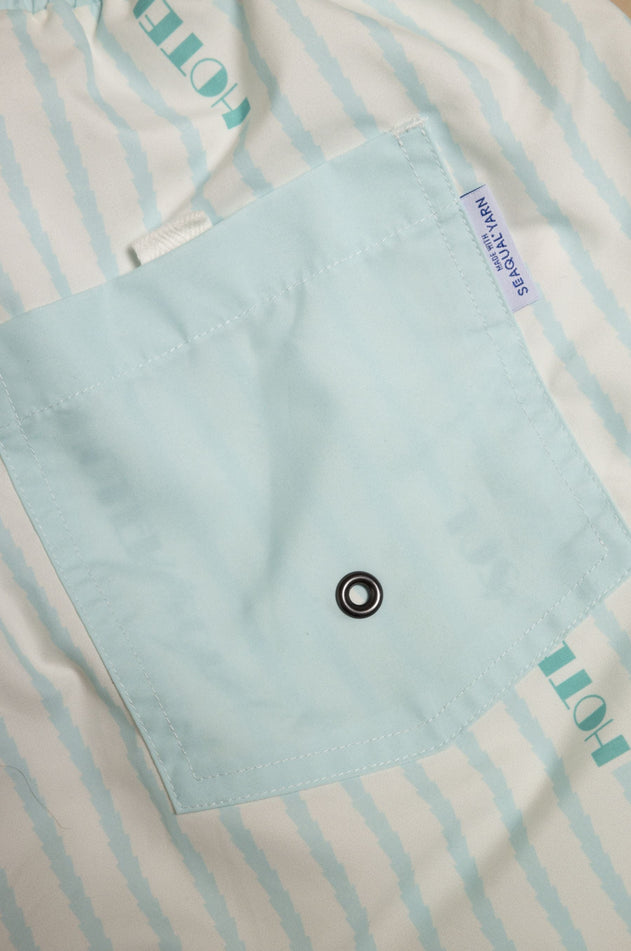 Heren Trendsplant X Antonyo Marest Hotel Del Sol Zwemshort Foam White