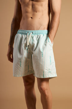 Heren Trendsplant X Antonyo Marest Hotel Del Sol Zwemshort Foam White