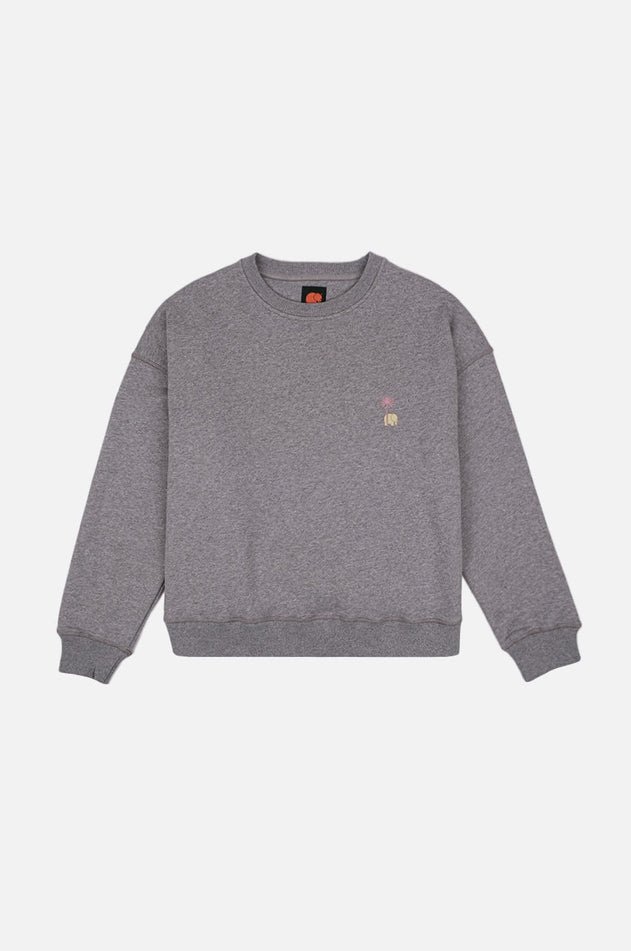 Dames Antonyo Marest x Trendsplant Art Hut Sweater Sport Grey