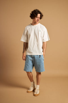 Heren Trendsplant x Antonyo Marest Keychain Oversized Heavy T-shirt Foam White