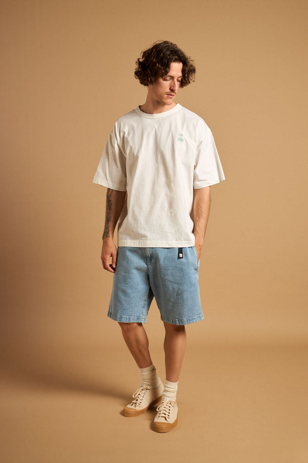 Heren Trendsplant x Antonyo Marest Keychain Oversized Heavy T-shirt Foam White