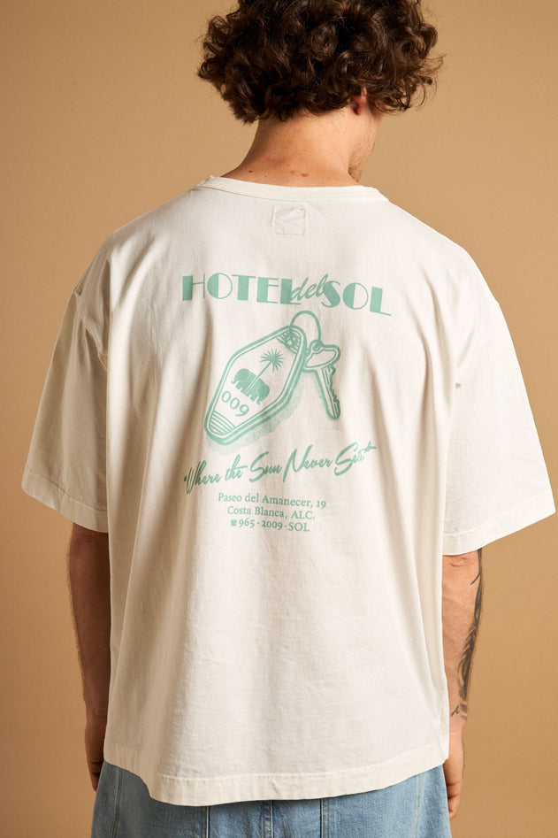 Heren Trendsplant x Antonyo Marest Keychain Oversized Heavy T-shirt Foam White