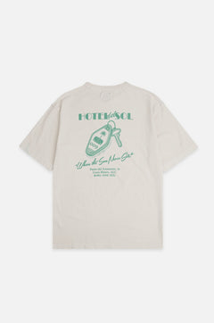Heren Trendsplant x Antonyo Marest Keychain Oversized Heavy T-shirt Foam White