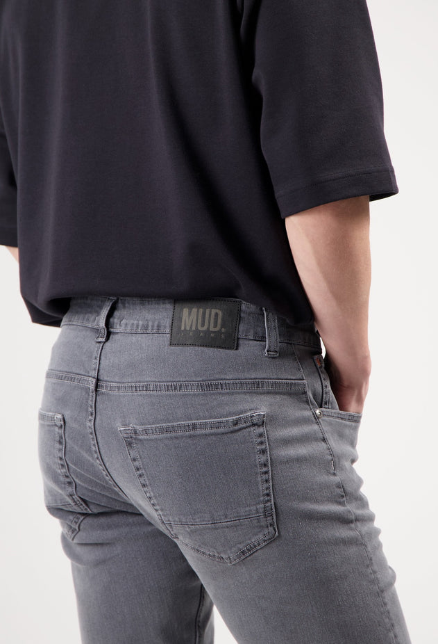 Rick Mid Slim Jeans Lichtgrijs