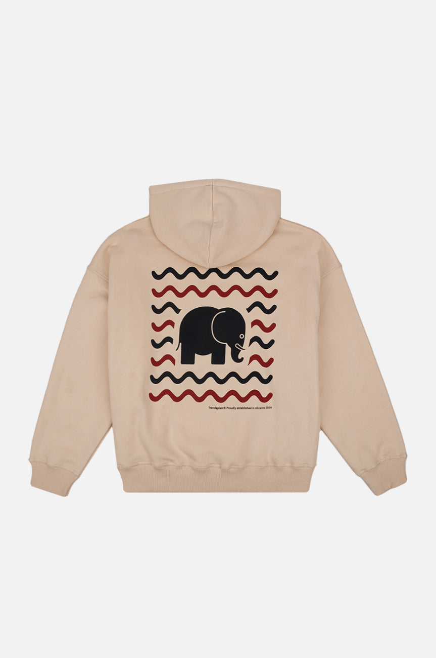 Dames Explanada Organic Oversized Hoodie Wit