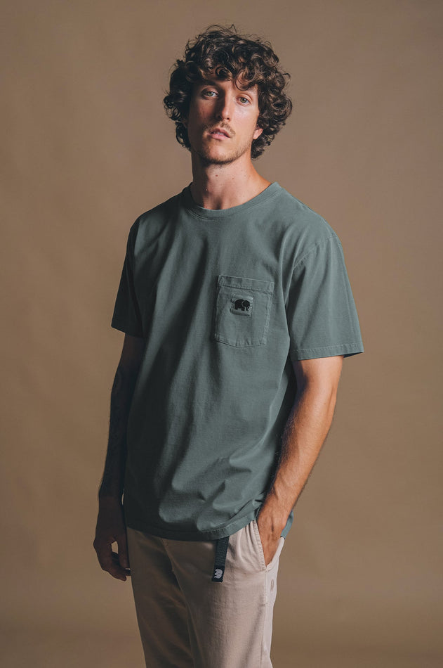 Men's Garza Pigment Dyed T-Shirt Vintage Indigo