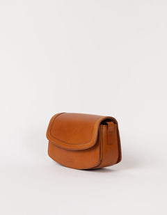 Kendalini Classic Leather Bag Cognac