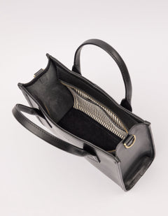 Jackie Midi Bag Leather Strap Classic Leather Black