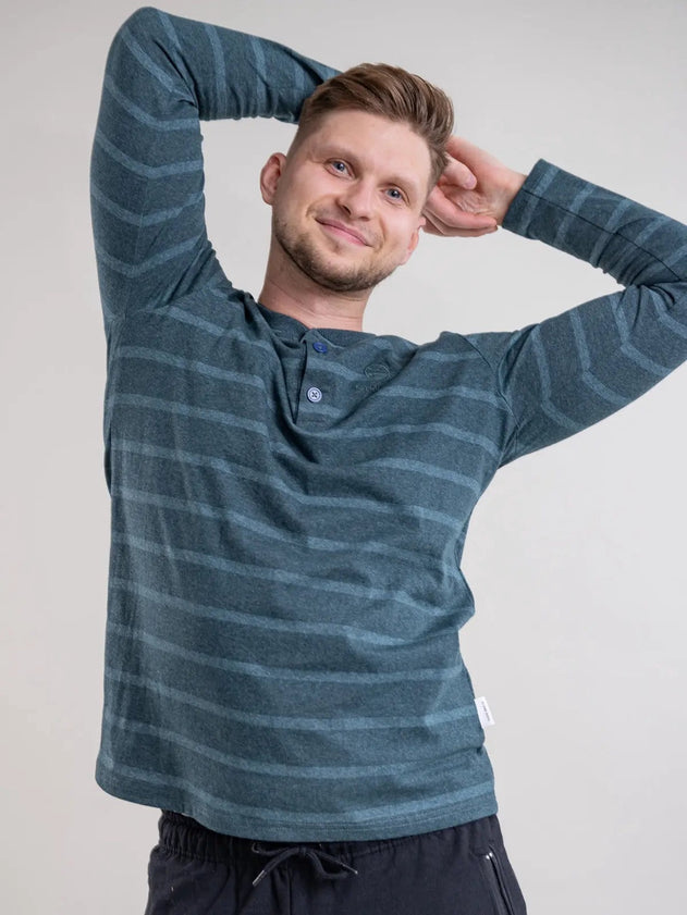 Hessoniitti Longsleeve Zeegroen Gestreept