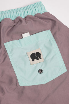 Color Block Zwemshort Mauve Purple