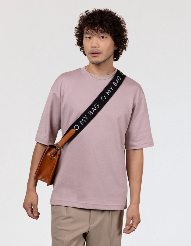 Canvas Logo Tasriem Zwart & Cognac
