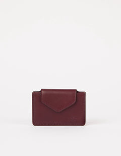Harmonica Wallet Classic Leather Dark Cherry