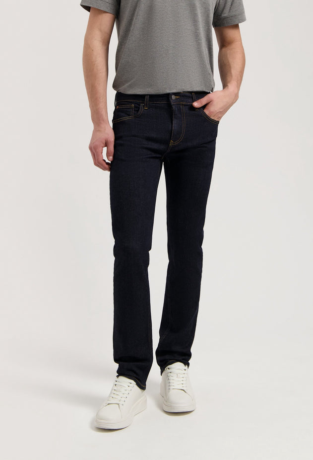 Bryce Mid Straight Jeans Strong Blue