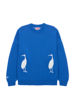 NWHR x Museo del Prado Tsuru Knitted Sweater Blue