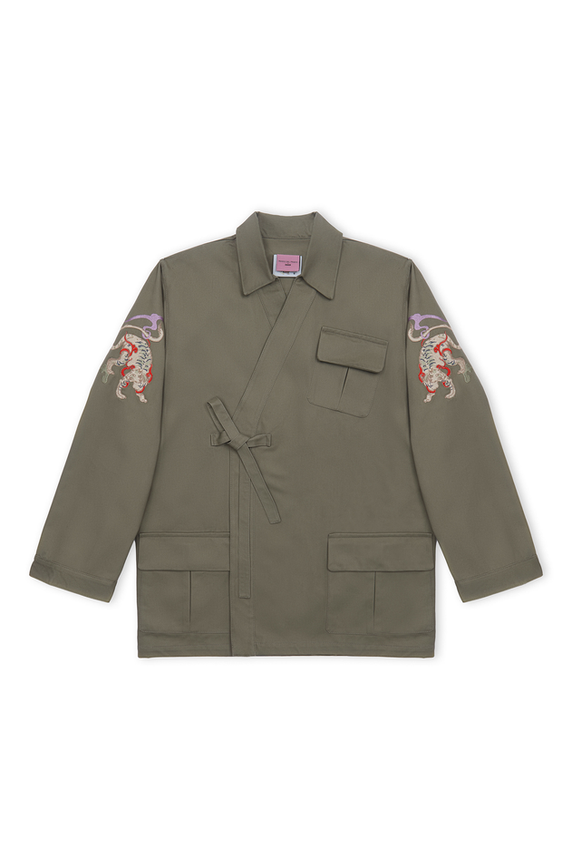 NWHR x Museo del Prado Byakko Kimono Jacket Green