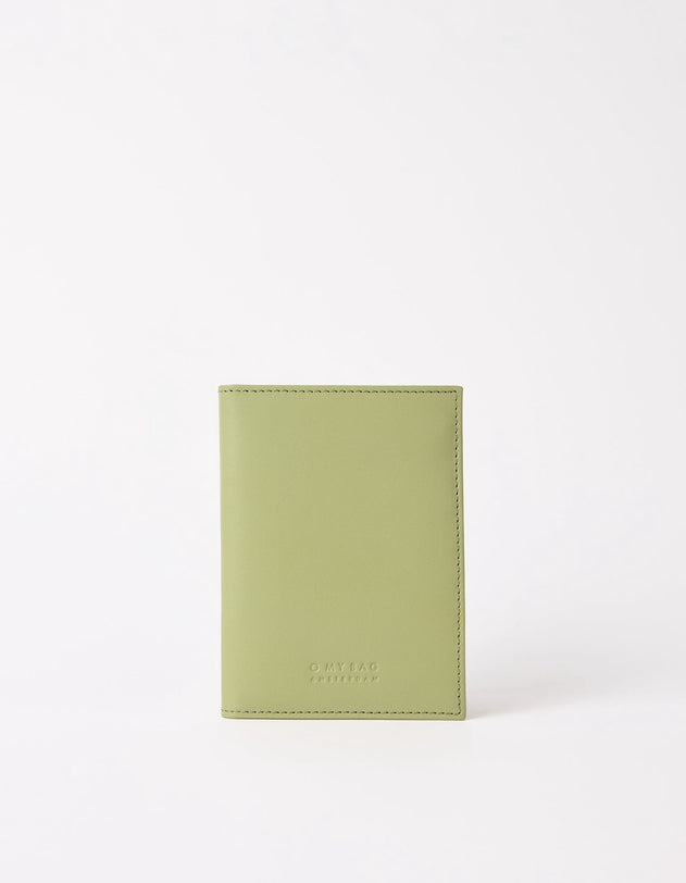 Passport Holder Tea Green Classic Leather