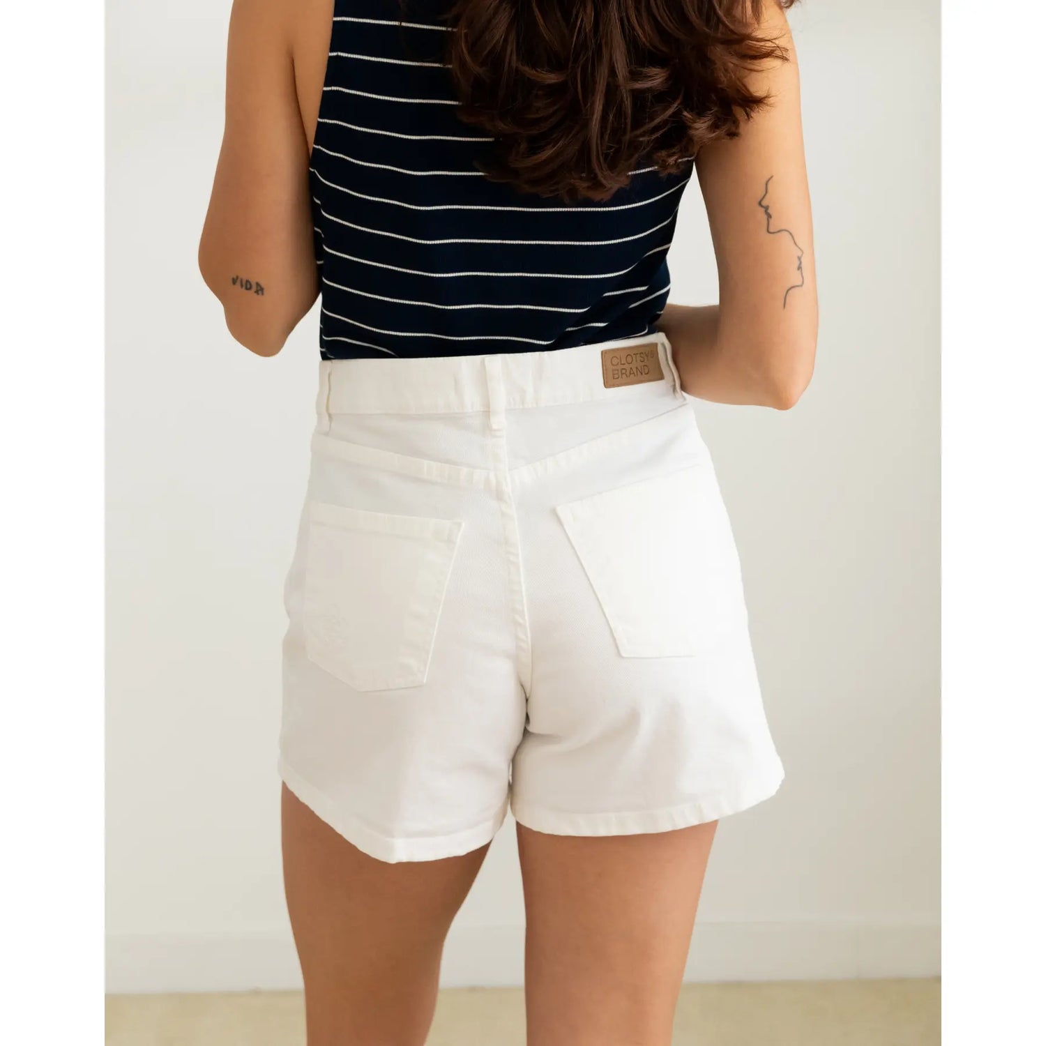 Twill Denim Short Off-wit