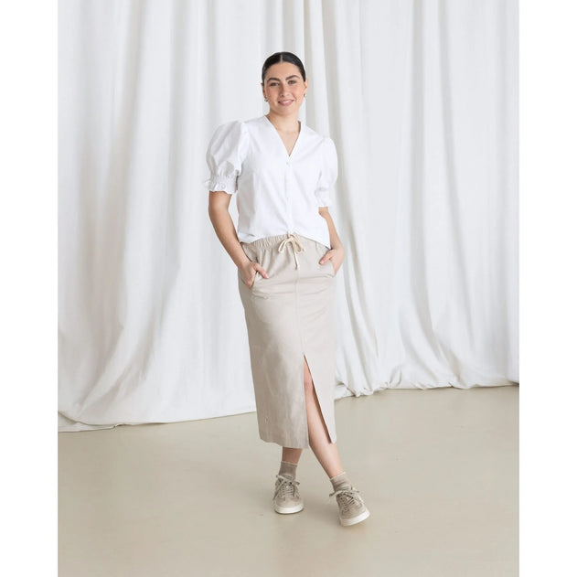 Vichy Short Sleeve Shirt White