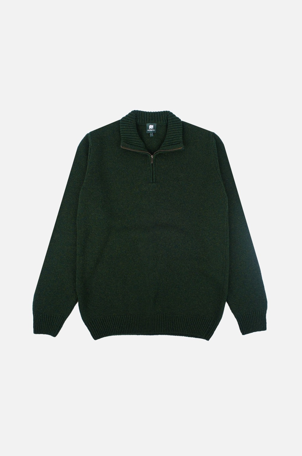 Bernia Quarter Zip Trui Bosgroen