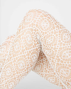 Lykke Net Tights Ivory