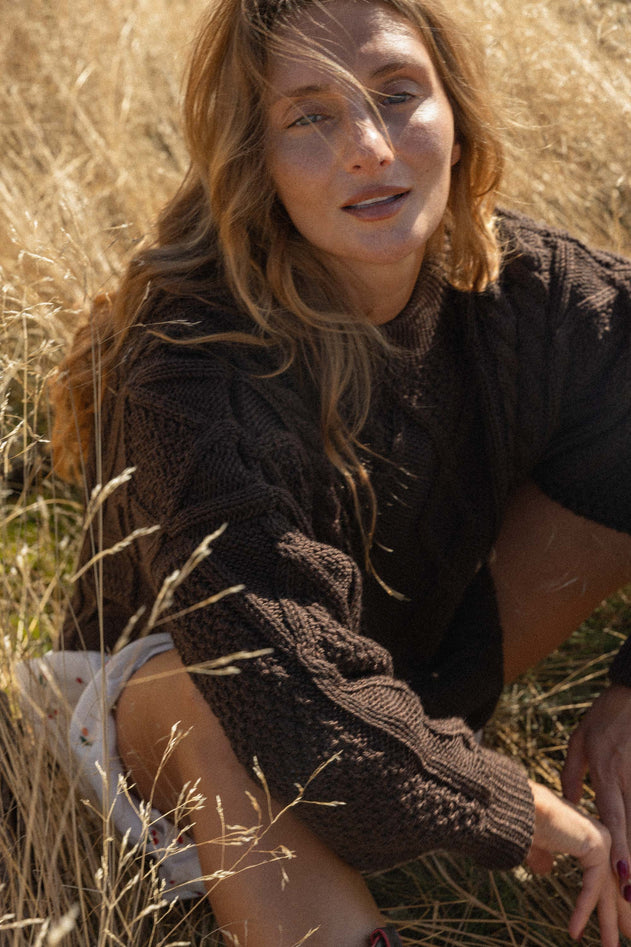 Salanida sweater, full outfit view
