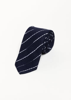 The 100% Linen Tie  Navy Underground