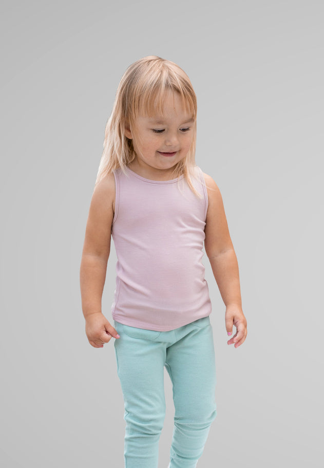 Kids' Merino Top Rosa