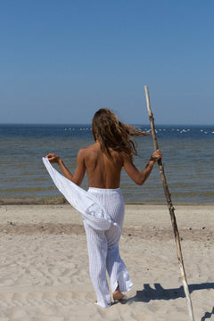 Sole Linen Beach Pants White