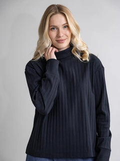 Aalis Ribb Shirt Black