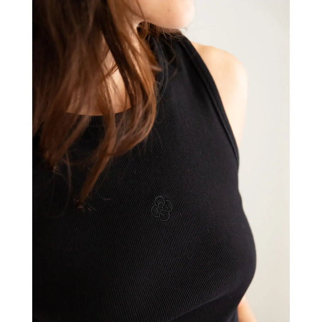 Ribbed Tank Top Black
