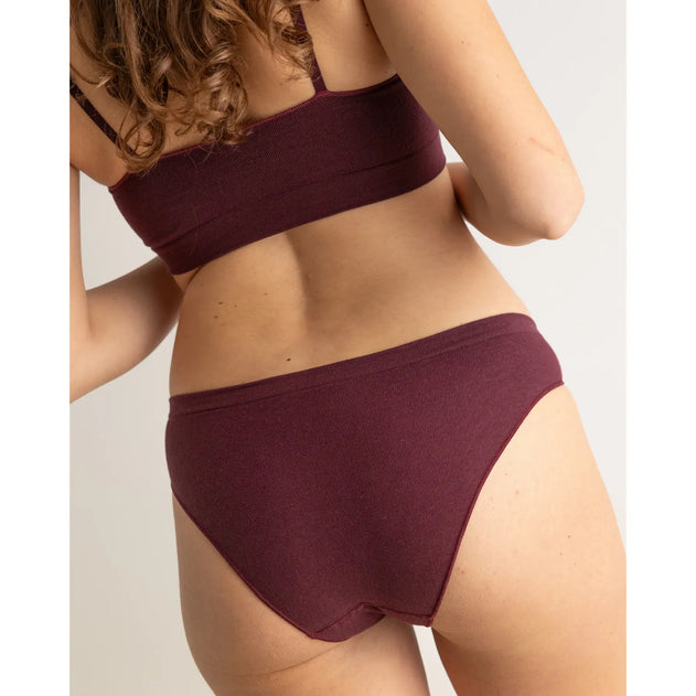 Clotsy Brand Bralette Burgundy