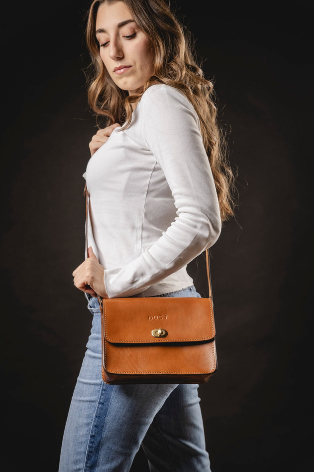 Santa Fe Leren Crossbodytas Bruin